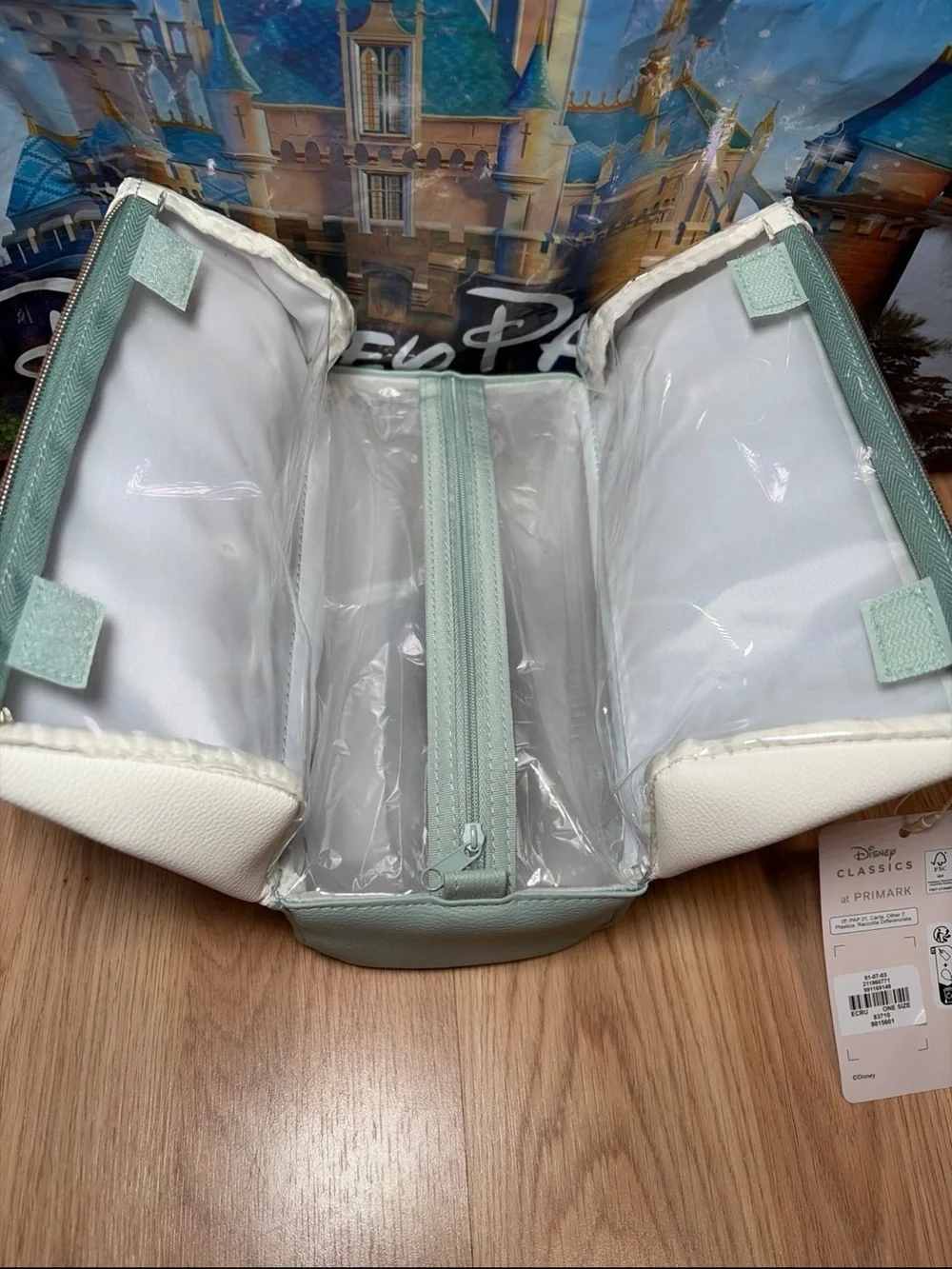 Disney Bambi and Friends Travel Cosmetic Makeup Bag 3 Zip Compartments *Primark*